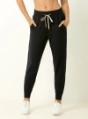 Single Stitch Lightweight Drawsting Jogger In Black