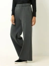 Single Stitch Oversized Wide Leg Pant In Black