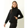 Single Stitch Performance 1/4 Zip Pullover In Black