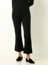Single Stitch Shaping Cropped Kick Flare Pant In Black