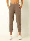Single Stitch Ultra Soft Jogger In Brown