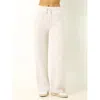 Single Stitch Ultra Soft Wide Leg Pant In White