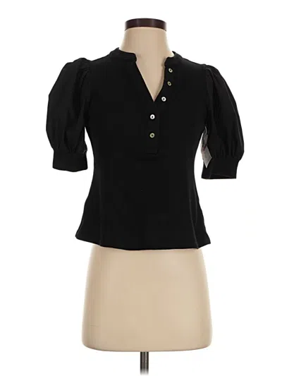 Pre-owned Single Thread 3/4 Sleeve Blouse In Black