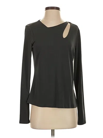 Pre-owned Single Thread Long Sleeve T-shirt In Black