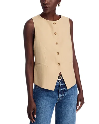 Single Thread Long Vest In Doeskin