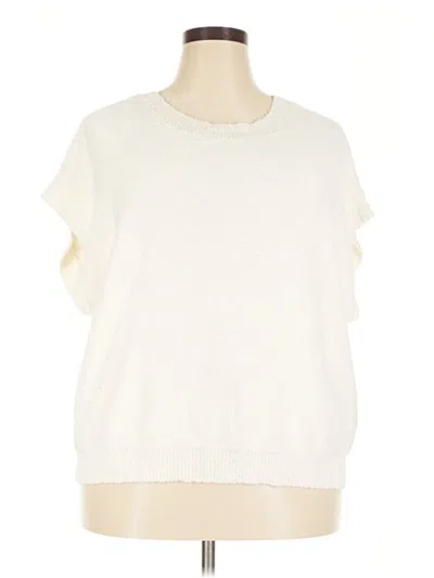 Pre-owned Single Thread Sweater Vest In Ivory