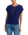 Single Thread Thick And Thin Sweater In Blue