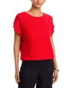 Single Thread Thick And Thin Sweater In Red