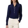 Single Thread Womens Cotton Mixed Media Blouse