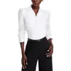 Single Thread Mixed Media Top In White
