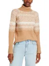 Single Thread Womens Knit Printed Turtleneck Sweater In Multi