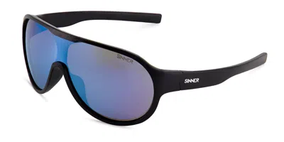 Sinner Anem Sisu-941-10-48 Men's Sunglasses Black Size 134 In Matte Black