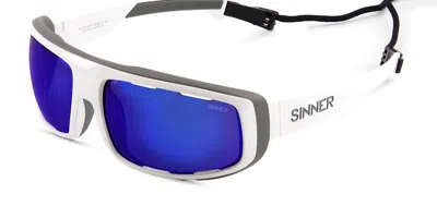 Sinner Apollo H2o Sisu-877 Polarized Sisu-877-30-48b Men's Sunglasses White Size Standard
