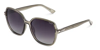 Sinner Barfleur Polarized Sisu-944-20-p10 Women's Sunglasses Grey Size Standard In Transparent Grey