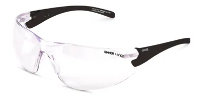 Sinner Beam Safety Glasses Sisa-022-10-07 Men's Glasses Black Size 134 - Free Lenses - Blue Light Block Ava