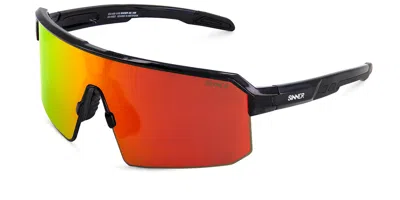 Sinner Calya Sisu-935-10-58 Men's Sunglasses Black Size 143 In Transparent Black-matte Black
