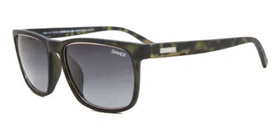 Sinner Canaan Polarized Sisu-741-75-p20 Men's Sunglasses Green Size 52