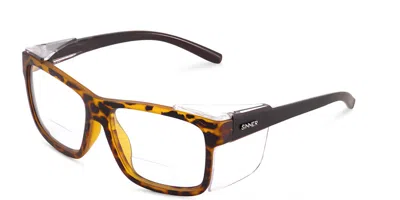 Sinner Eaves Safety Glasses Bifocal Sisa-023-40-15 Men's Glasses Tortoiseshell Size +1.50 - Free Lenses - B In Brown
