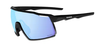 Sinner Fari Sisu-936-10-48 Men's Sunglasses Black Size 147 In Transparent Black-matte Black