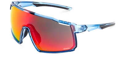 Sinner Fari Sisu-936-50-58 Men's Sunglasses Blue Size 147 In Transparent Blue-matte Black