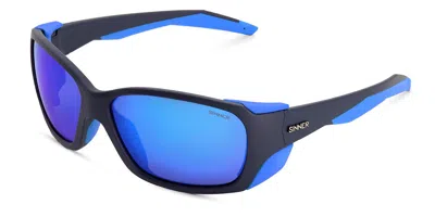 Sinner King Peak Asian Fit Sisu-890-50-48 Men's Sunglasses Blue Size Standard