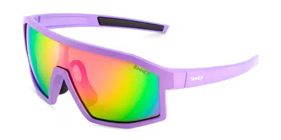 Sinner Lys Sisu-940-74-08 Men's Sunglasses Purple Size 139 In Matte Purple - Matte Black