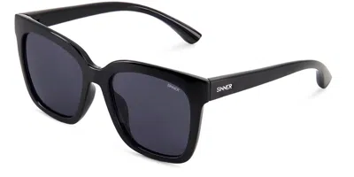 Sinner Marathi Polarized Sisu-943-10-p10 Women's Sunglasses Black Size Standard