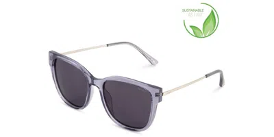 Sinner Mrauk Polarized Sisu-947-20-p10 Women's Sunglasses Grey Size Standard In Transparent Grey