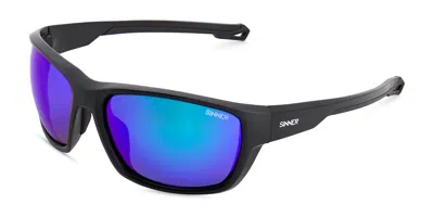Sinner Nirapi Asian Fit Polarized Sisu-931-10-p28 Men's Sunglasses Black Size 125