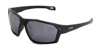 Sinner Parkia Asian Fit Polarized Sisu-924-10-p10 Men's Sunglasses Black Size 138