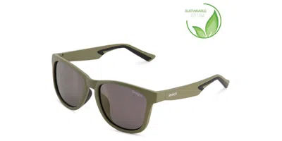 Sinner Pataua Polarized Sisu-926-75-p09 Men's Sunglasses Green Size Standard In Matte Olive-black