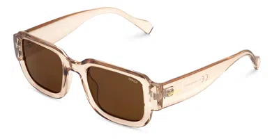 Sinner Sidari Polarized Sisu-942-40-p30 Women's Sunglasses Brown Size Standard In Transparent Light Brown