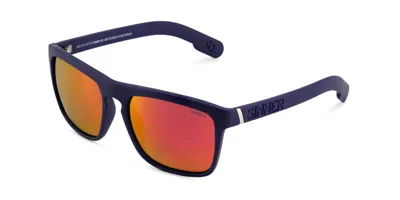 Sinner Thunder X Polarized Sisu-845-50-p58 Men's Sunglasses Blue Size 45 In Matte Dark Blue