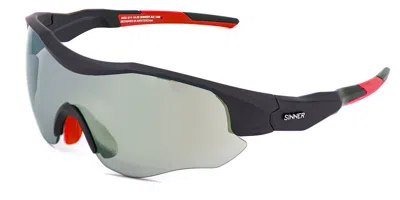 Sinner Triple Ii Polarized Sisu-884-20-03 Men's Sunglasses Grey Size Standard In Gray
