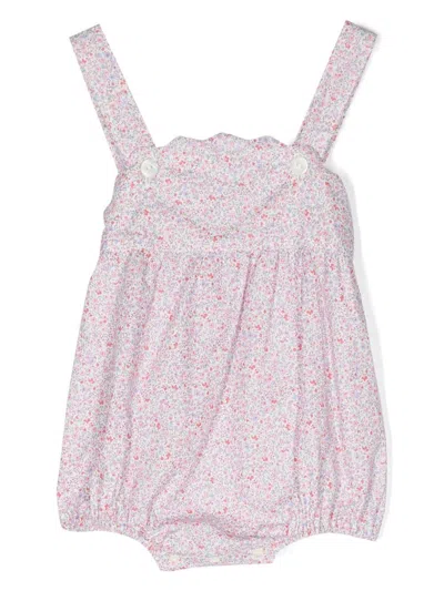 Siola Babies' All-over Floral-print Bloomers In Pink