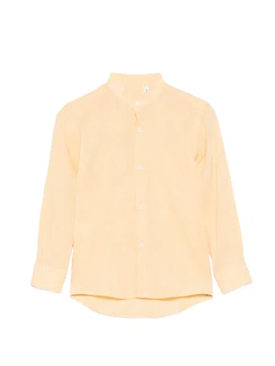 Siola Kids' Band-collar Shirt In Pink