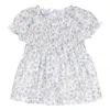 Siola Blouse With Two-tone Floral Print In Bianco