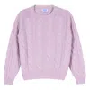 Siola Cable Sweater In Rosa