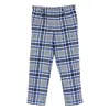 Siola Checked Wool Trousers In Grigio