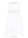 Siola Contrasting-trim Dress In White