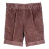 Siola Corduroy Bermuda In Marrone