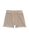 Siola Corduroy Cotton Shorts In Neutrals