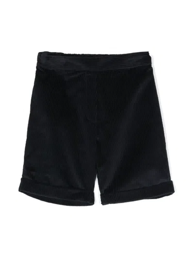 Siola Kids' Cotton-corduroy Shorts In Blue