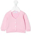 Siola Cotton-knit Cardigan In 粉色