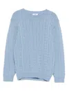 Siola Crew-neck Sweater In Blue