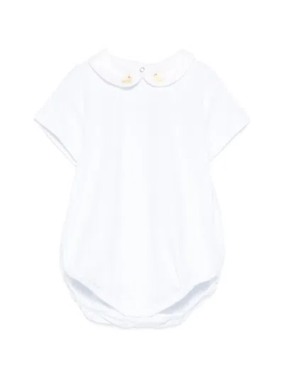 Siola Babies' Duck-embroidery Body In White
