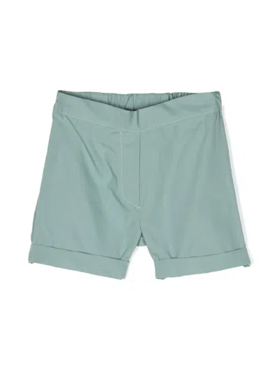 Siola Babies' Elasticated-waist Cotton Shorts In 绿色