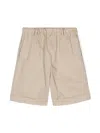 Siola Elasticated-waist Cotton Shorts In Neutrals