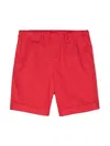 Siola Elasticated-waist Cotton Shorts In Red