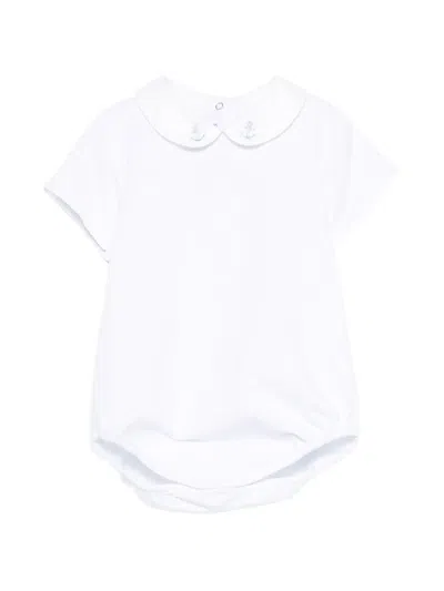 Siola Babies' Embroidered Anchors Bodie In White